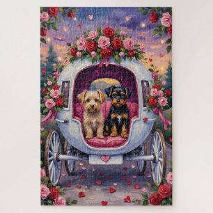 Puzzle Día de San Valentín del perro Affenpinscher
