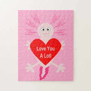 Puzzle Día de San Valentín Love Heart Axolotl