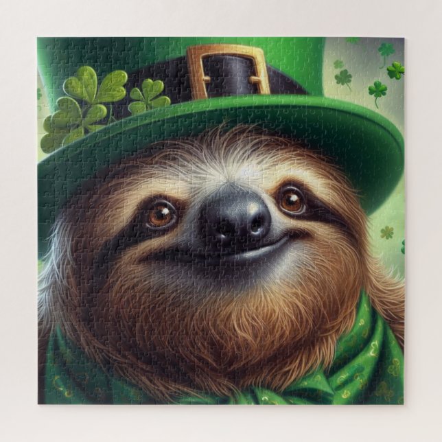 Puzzle Día de Sloth St Paddys (Vertical)