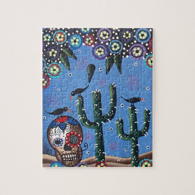 Puzzle Día del arte mexicano muerto por Lorri Everett (Vertical)