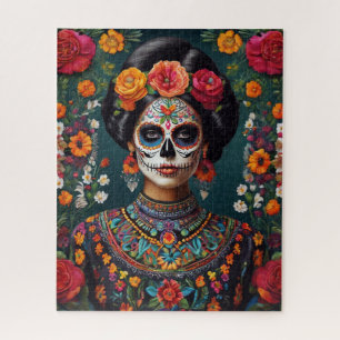 Puzzle Día del Calavero Azúcar Muerto Nombre oculto ocult