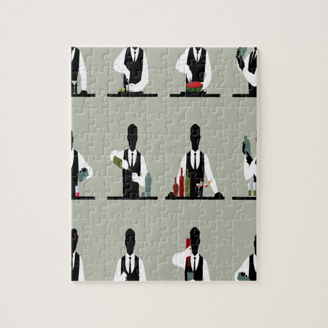 Puzzle Día del camarero del mundo - día del aprecio (Vertical)