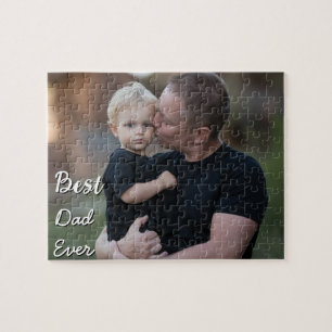 Puzzle Día del Padre Foto Personalizada Papá el Mejor de