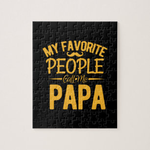Puzzle Día del Padre, mi gente favorita me llama papá