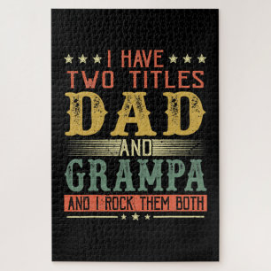 Puzzle Día del padre Tengo Dos Títulos Papá Y Grampa