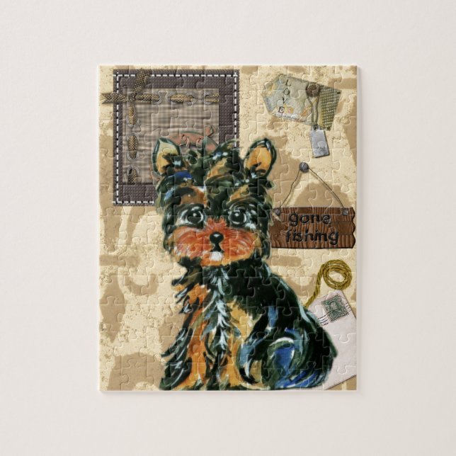 PUZZLE DÍA DEL PADRE YORKIE (Vertical)