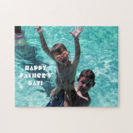 Puzzle Día Feliz del Padre Decorativo Foto Familiar