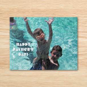 Puzzle Día Feliz del Padre Decorativo Foto Familiar