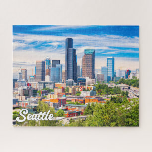 Puzzle Día Nublado En Seattle, Washington, Estados Unidos