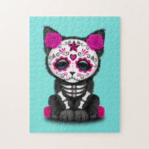 Puzzle Día rosado del gatito muerto