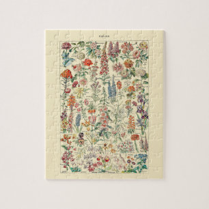 Puzzle Diagrama botánico del Jardín de Flores Silvestres