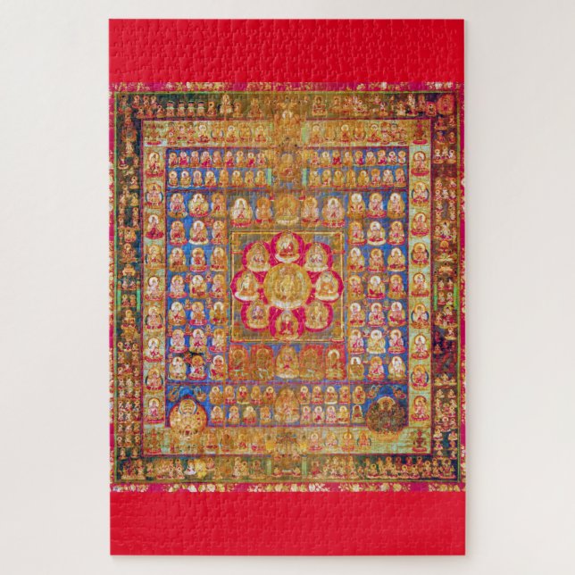 Puzzle Diagrama cósmico de Mandala para meditación (Vertical)