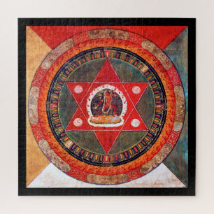 Puzzle Diagrama cósmico de Mandala para meditación
