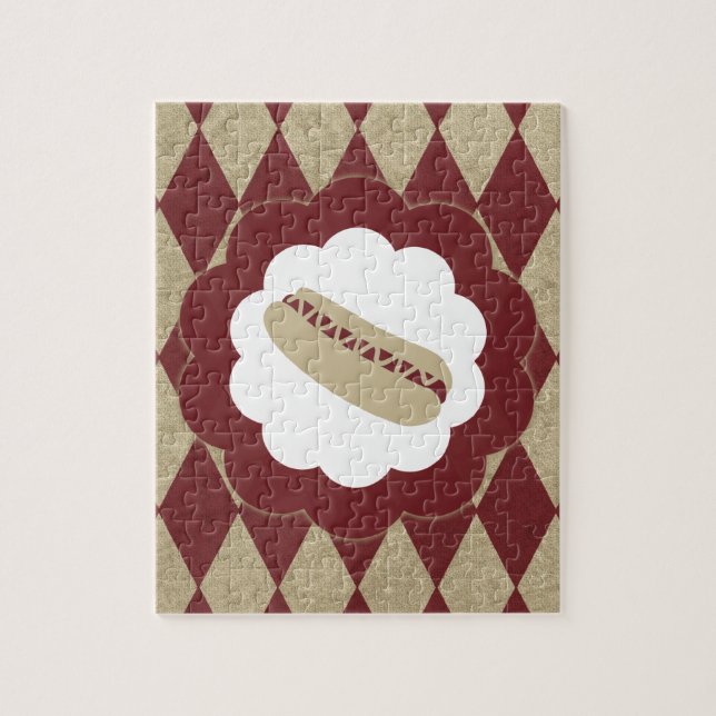 Puzzle diamantes de perros calientes (Vertical)
