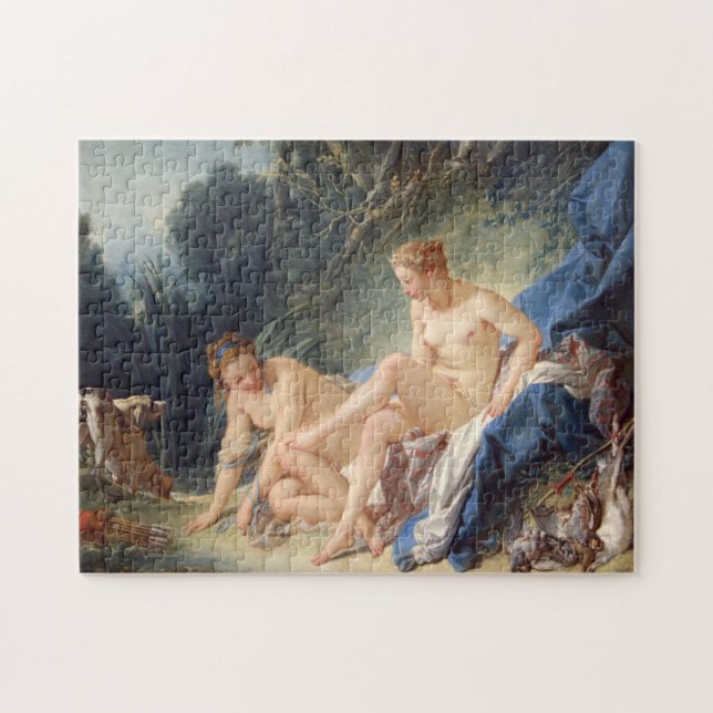 Puzzle Diana que deja su baño de Francois Boucher (Horizontal)