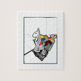 Puzzle Diapositiva de ajedrez de arte surrealista de Bull