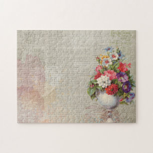 Puzzle Diario de la madre plantadora de flores coloridas