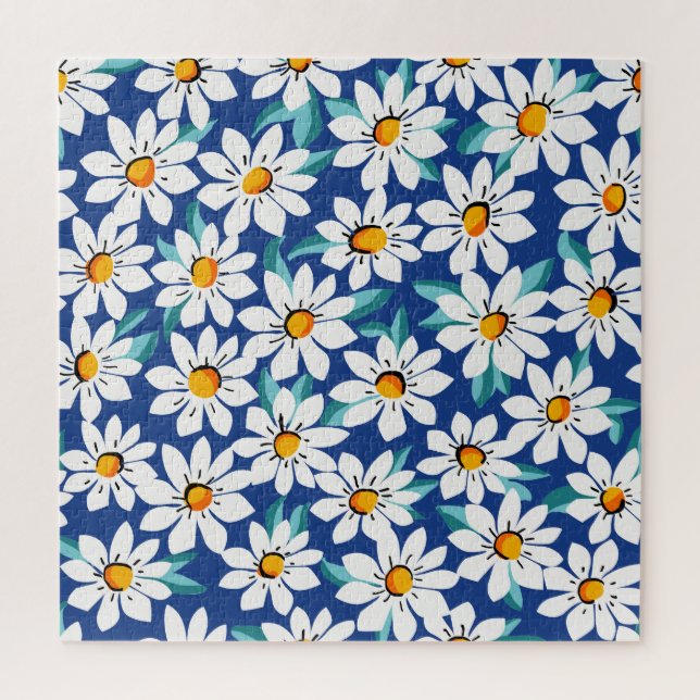 Puzzle Días de primavera: estampado floral de moda. (Vertical)