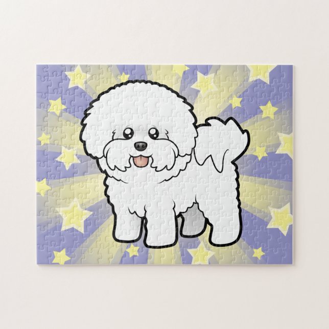 Puzzle Dibujo animado Bichon Frise (Horizontal)