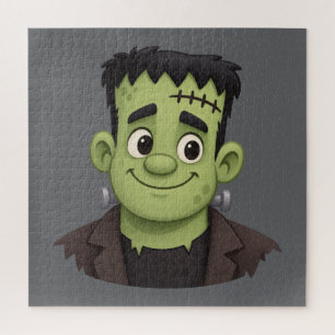 Puzzle Dibujo animado de Halloween de Frankenstein lindo