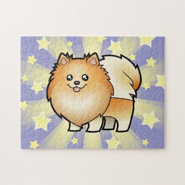 Puzzle Dibujo animado Pomeranian (Horizontal)