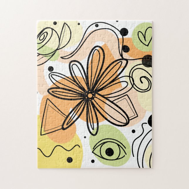 Puzzle Dibujo de arte abstracto colorido (Vertical)