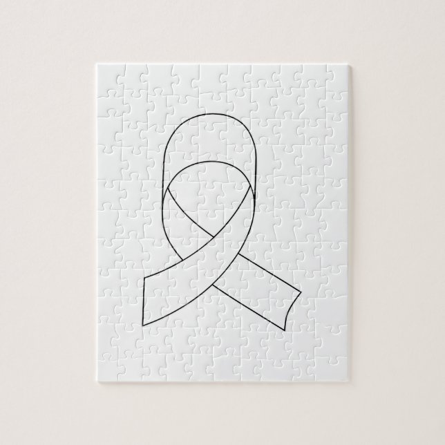 Puzzle Dibujo de cinta blanca (Vertical)