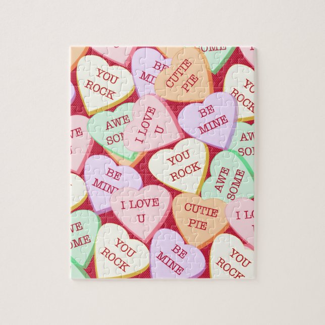 Puzzle Dibujo de Corazones de caracoles (Vertical)