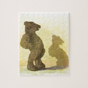 Puzzle Dibujo de época: Teddy Bear y su sombra