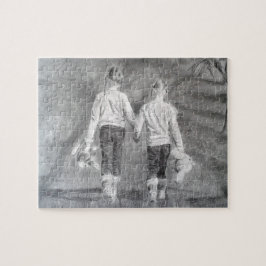 Puzzle Dibujo de hermanas