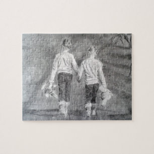Puzzle Dibujo de hermanas