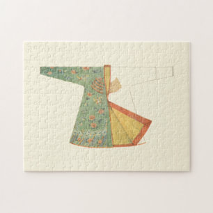 Puzzle Dibujo de Kimono semiacabado
