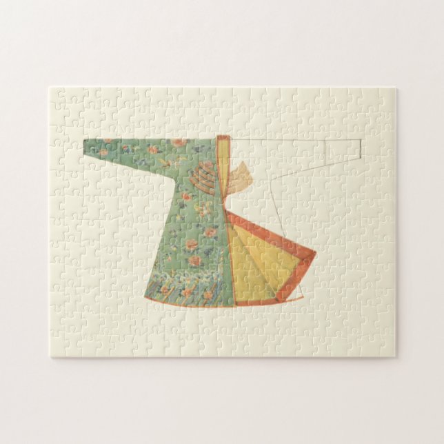 Puzzle Dibujo de Kimono semiacabado (Horizontal)