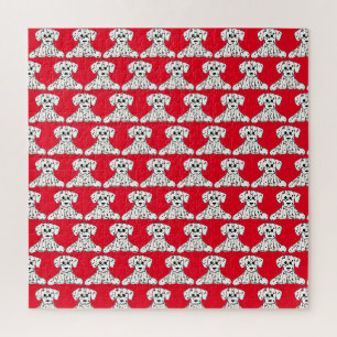 Puzzle Dibujo de perro de peluche dálmata contorno simple