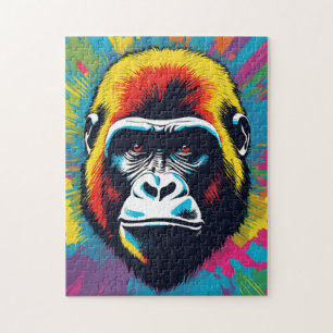 Puzzle Dibujo de Personalizado de arte pop de Gorila