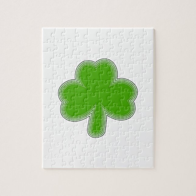Puzzle Dibujo de Shamrock de San Patricio (Vertical)
