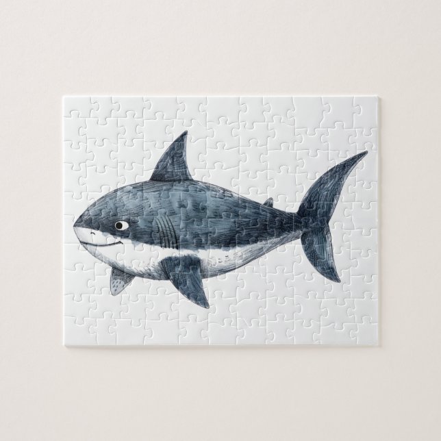 Puzzle Dibujo de tiburón pequeño (Horizontal)