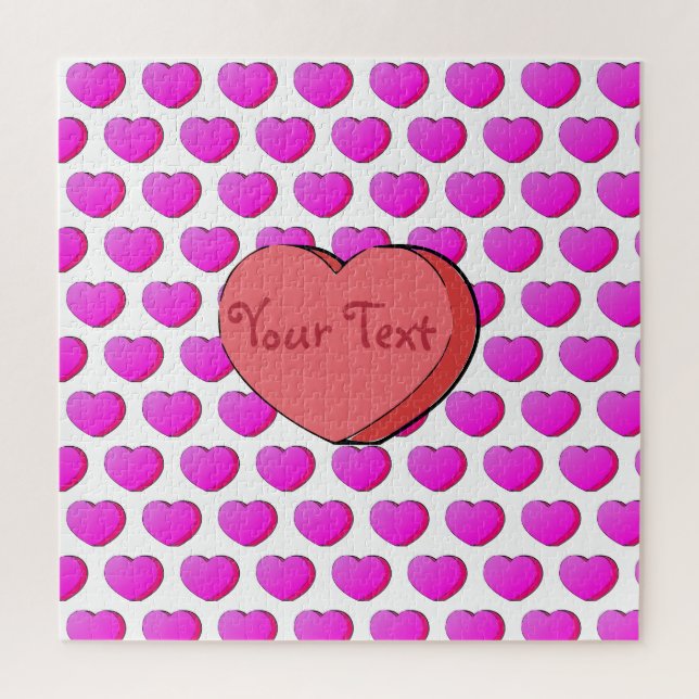 Puzzle Dibujo de Valentines Candy Heart (Vertical)