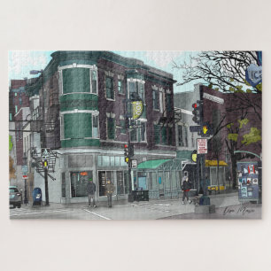 Puzzle Dibujo del centro de Madison, Wisconsin