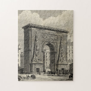 Puzzle Dibujo del monumento Porte Saint-Denis
