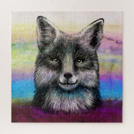 Puzzle Dibujo facial de Fox
