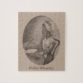 Puzzle Dibujo vintage del poeta Phillis Wheatley