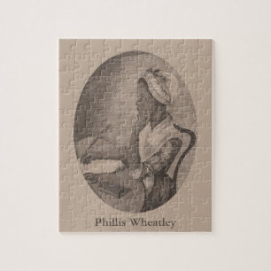 Puzzle Dibujo vintage del poeta Phillis Wheatley