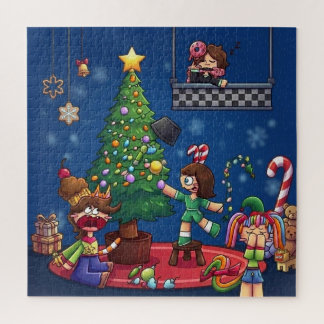 Puzzle Dibujos Chibi Divertidos de Navidad Cancelada Stic