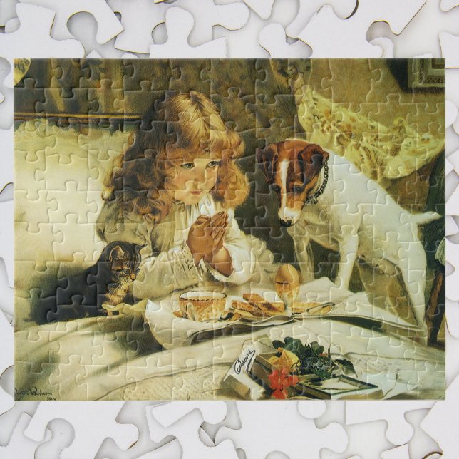 Puzzle Diciendo nuestras oraciones, Suspender Charles Bur (Subido por el creador)