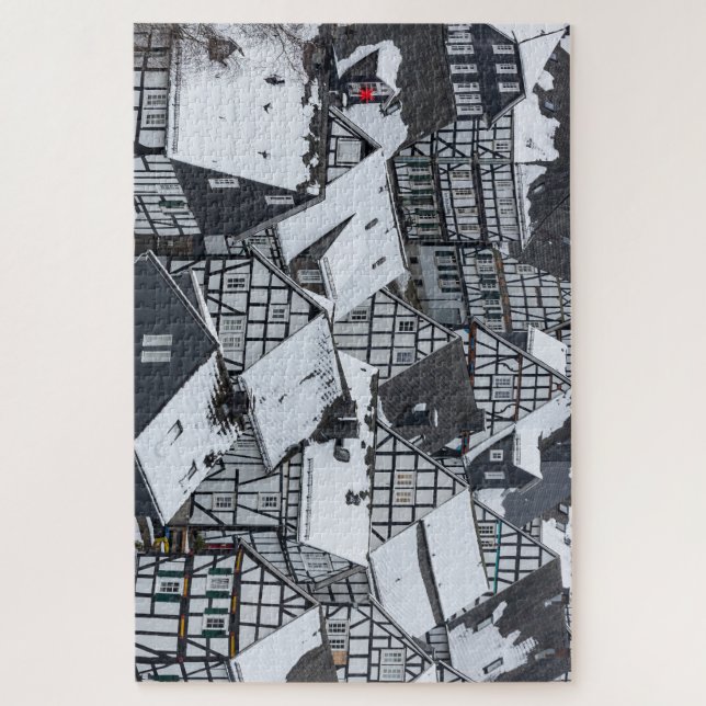 Puzzle Die Fachwerkhäuser von Freudenberg im Siegerland (Vertical)