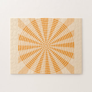 Puzzle Diente de león, espiral naranja, arte abstracto bo