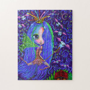 Puzzle Dientes Fantasos Flores cepillo de dientes Corona 