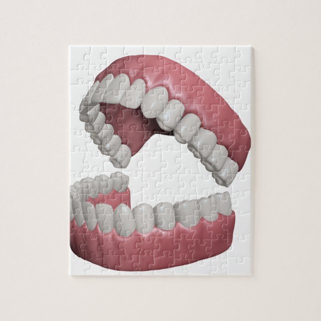 Puzzle dientes grandes de la sonrisa (Vertical)