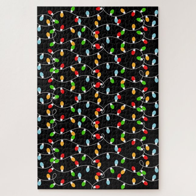 Puzzle Difficult to solve Christmas Lights (Vertical)